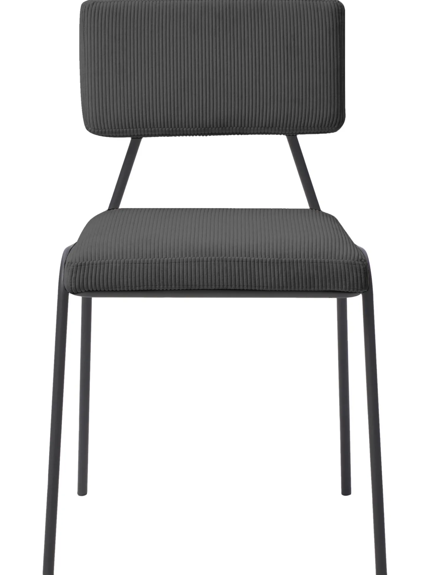 Sedia Imbottita In Velluto A Coste Mats 2 Pz