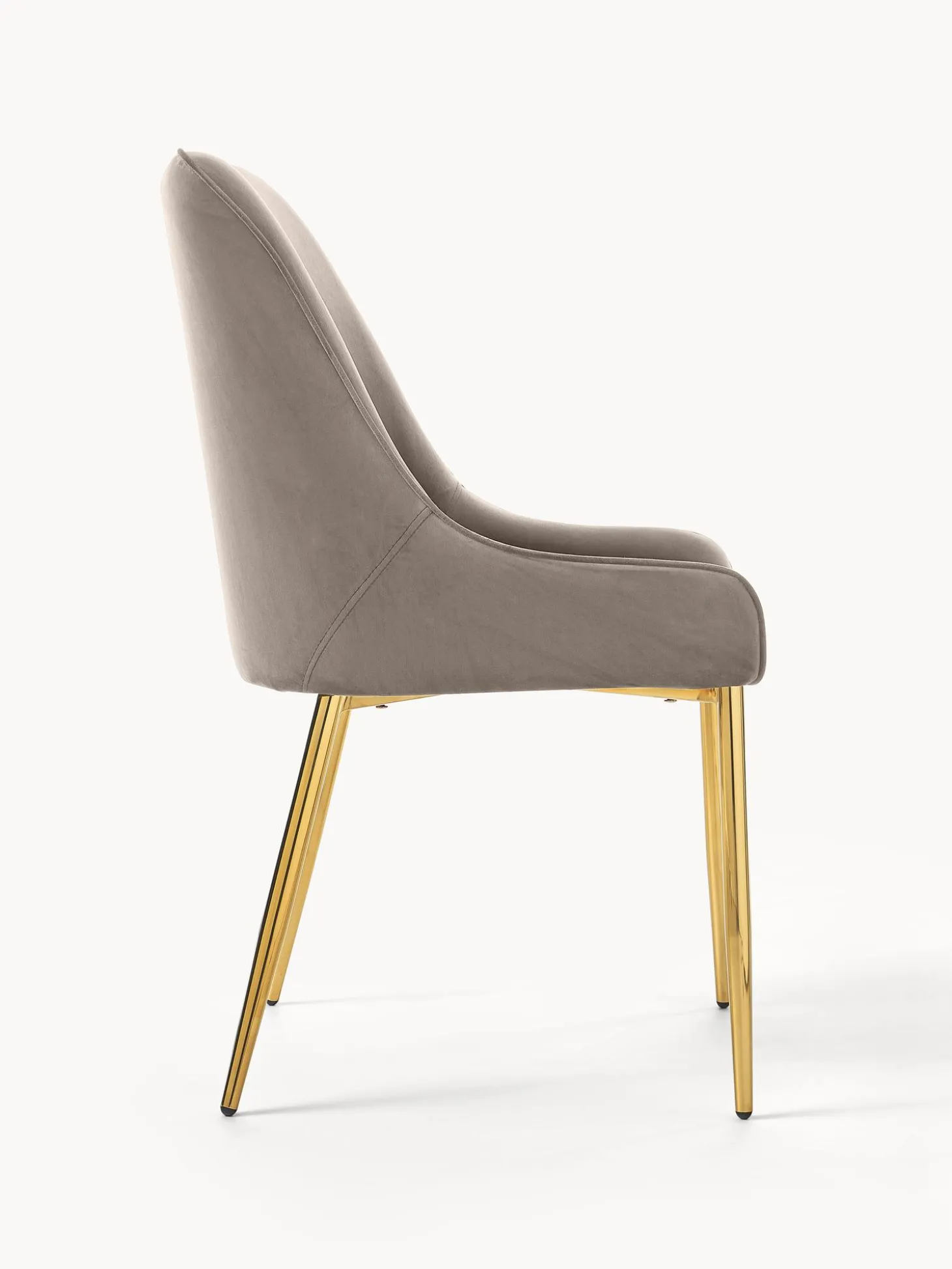 Sedia Imbottita In Velluto Ava