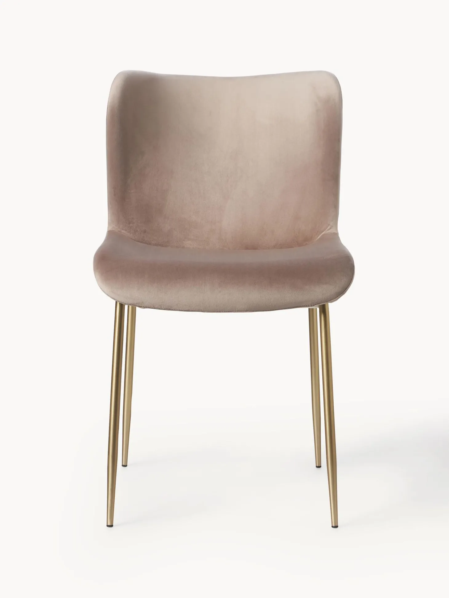 Sedia Imbottita In Velluto Tess