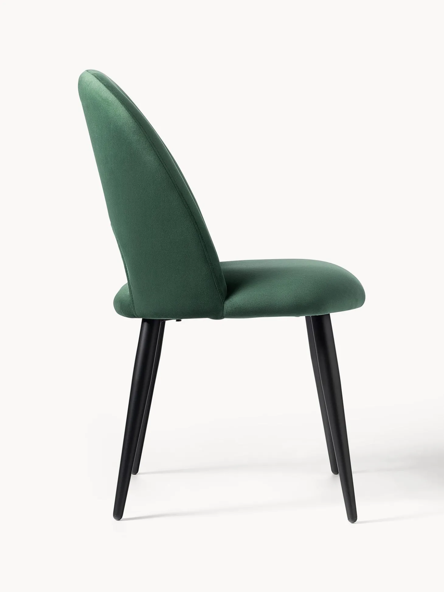 Sedia Imbottita In Velluto Rachel