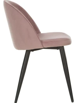 Sedia Imbottita In Velluto Amy 2 Pz