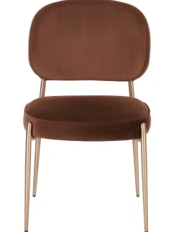 Sedia Imbottita In Velluto Viggo