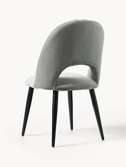 Sedia Imbottita In Velluto Rachel