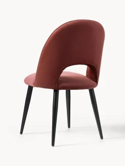 Sedia Imbottita In Velluto Rachel