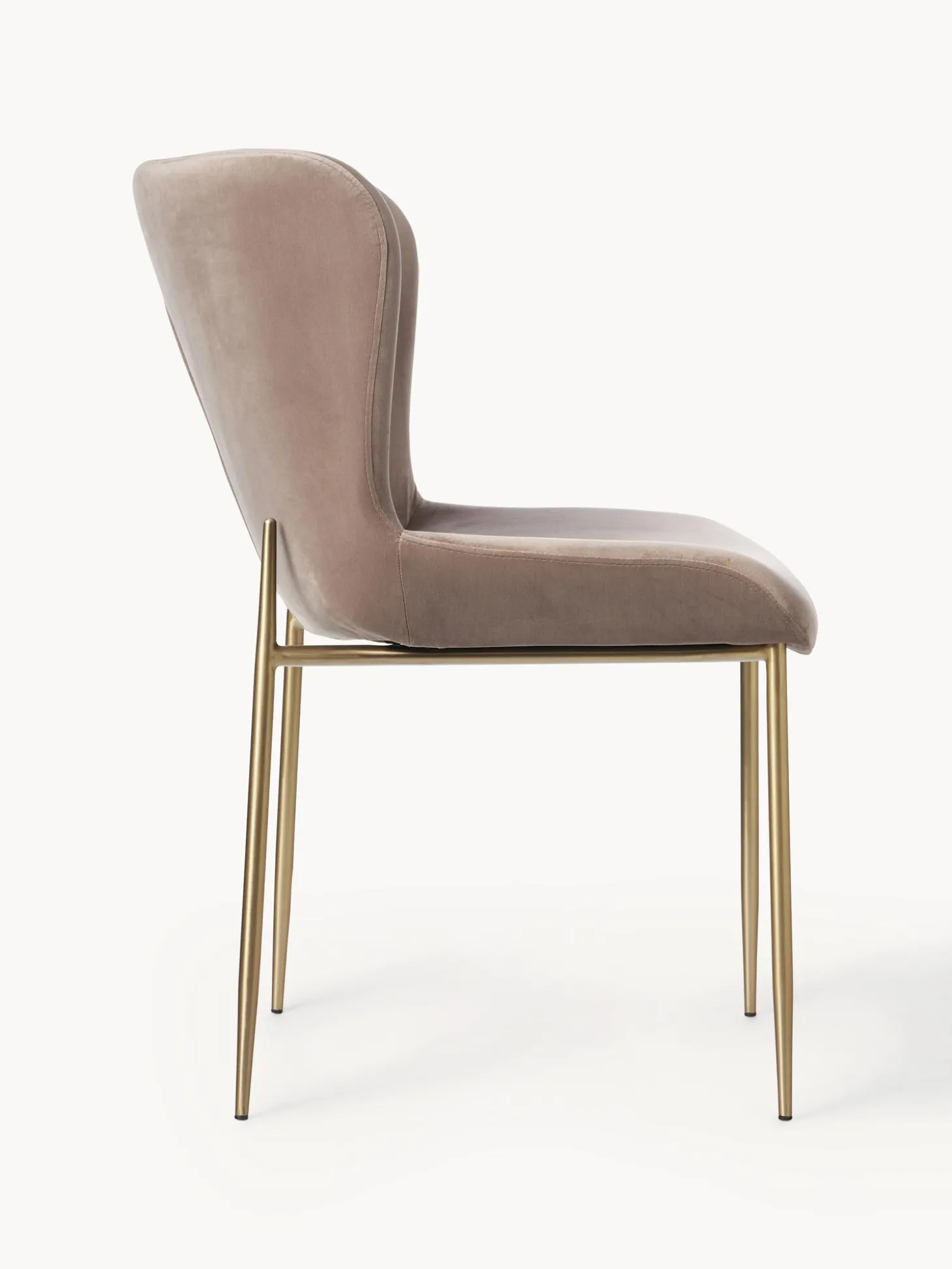 Sedia Imbottita In Velluto Tess