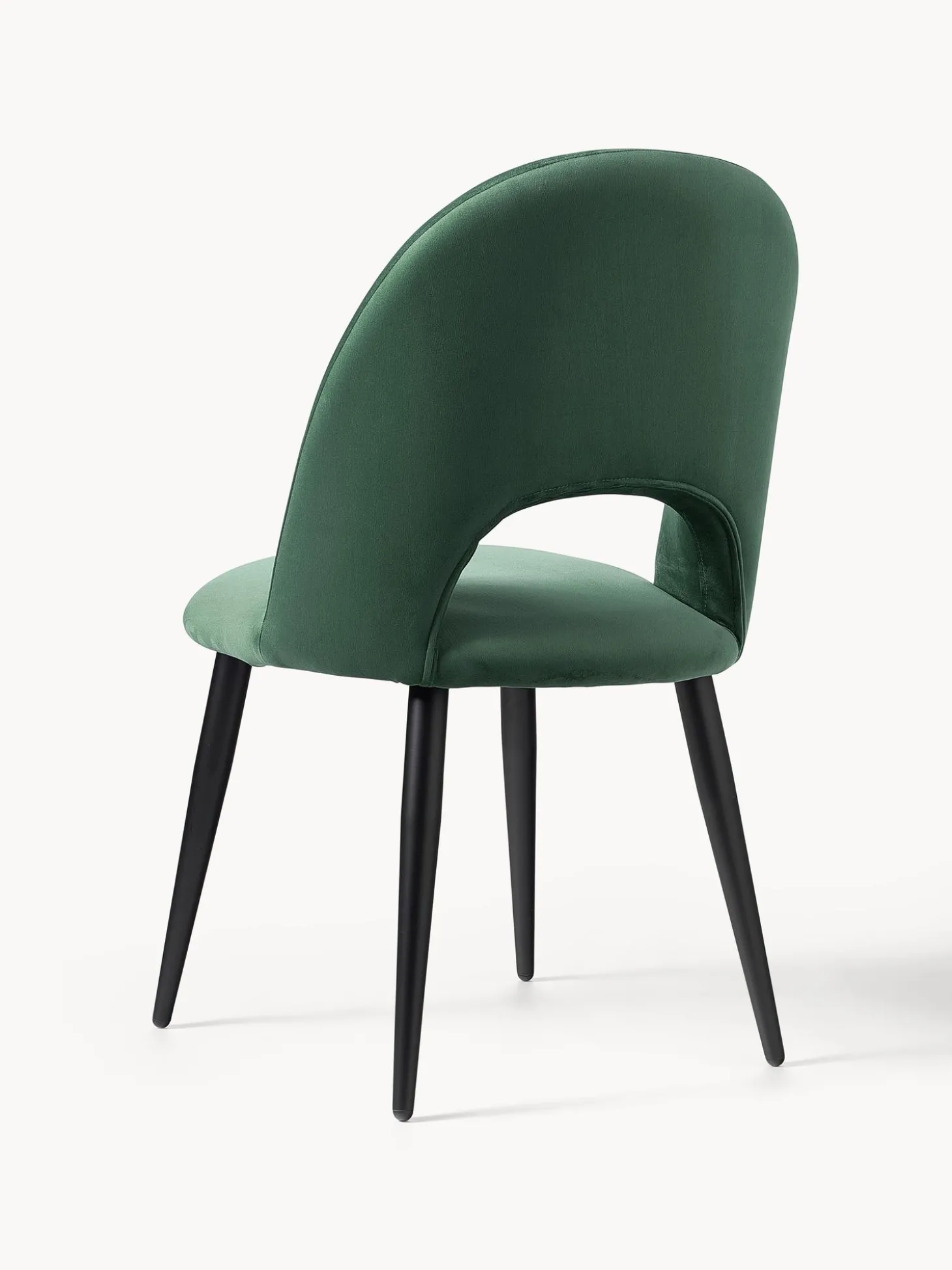 Sedia Imbottita In Velluto Rachel