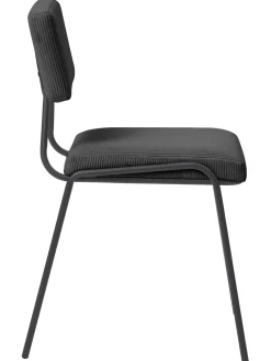 Sedia Imbottita In Velluto A Coste Mats 2 Pz