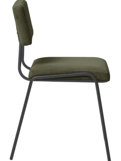 Sedia Imbottita In Velluto A Coste Mats 2 Pz