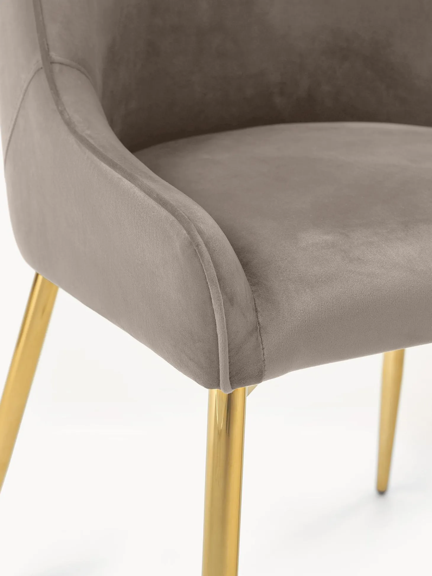 Sedia Imbottita In Velluto Ava