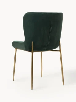 Sedia Imbottita In Velluto Tess