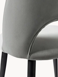 Sedia Imbottita In Velluto Rachel