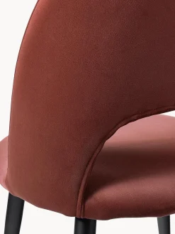 Sedia Imbottita In Velluto Rachel