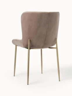 Sedia Imbottita In Velluto Tess