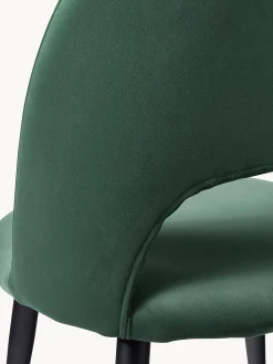 Sedia Imbottita In Velluto Rachel