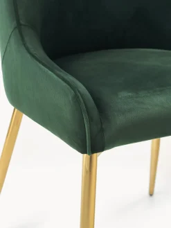 Sedia Imbottita In Velluto Ava