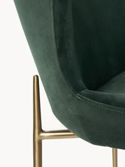 Sedia Imbottita In Velluto Tess