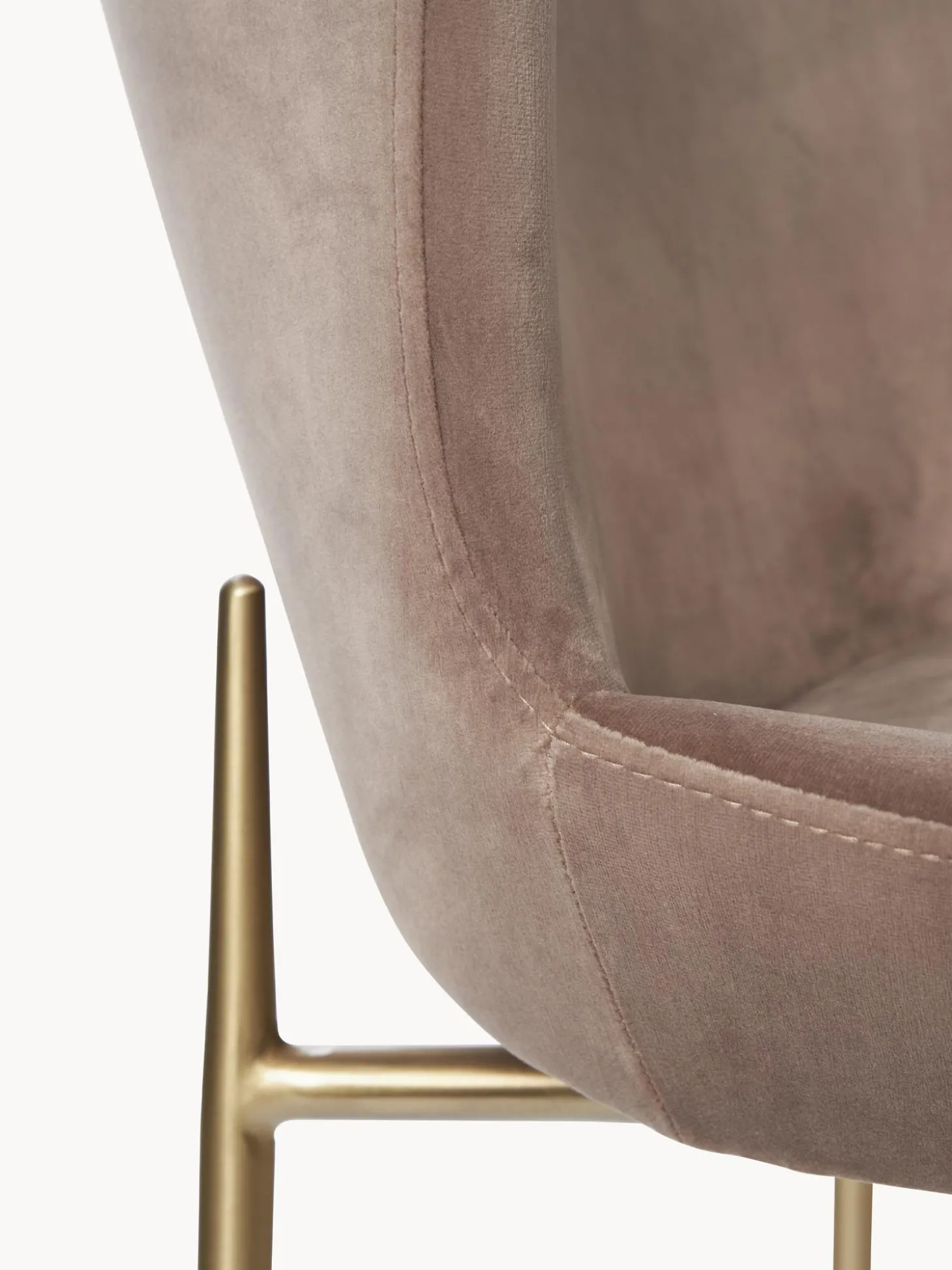 Sedia Imbottita In Velluto Tess