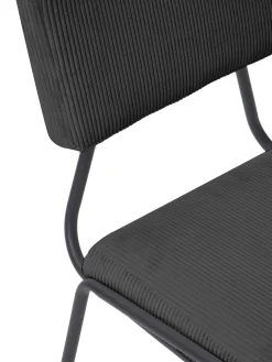 Sedia Imbottita In Velluto A Coste Mats 2 Pz