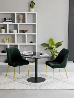 Sedia Imbottita In Velluto Ava