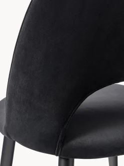 Sedia Imbottita In Velluto Rachel