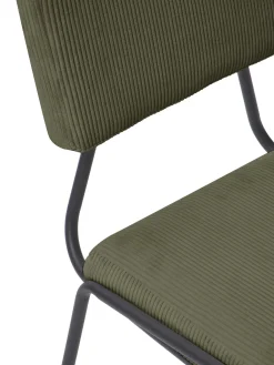 Sedia Imbottita In Velluto A Coste Mats 2 Pz