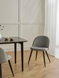 Sedia Imbottita In Velluto Amy 2 Pz