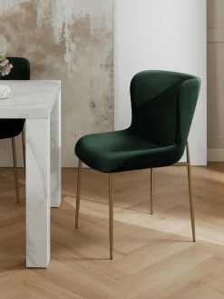 Sedia Imbottita In Velluto Tess