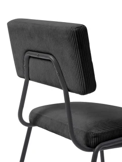 Sedia Imbottita In Velluto A Coste Mats 2 Pz