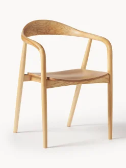 Sedia In Legno Con Braccioli Angelina