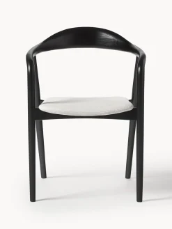 Sedia In Legno Con Braccioli E Cuscino Angelina