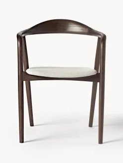 Sedia In Legno Con Braccioli E Cuscino Angelina