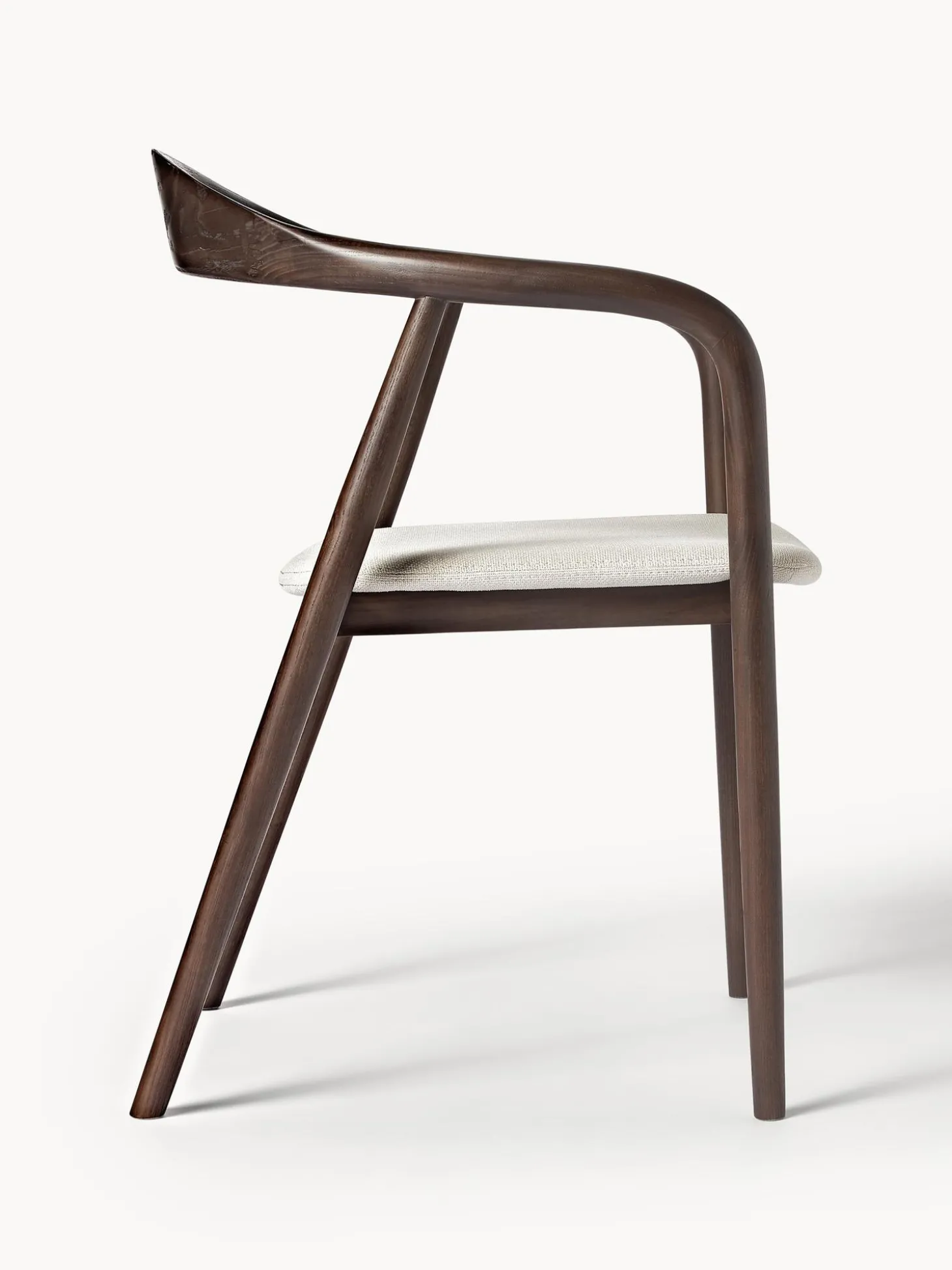 Sedia In Legno Con Braccioli E Cuscino Angelina