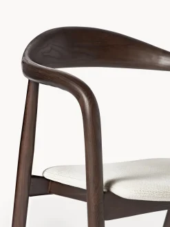 Sedia In Legno Con Braccioli E Cuscino Angelina