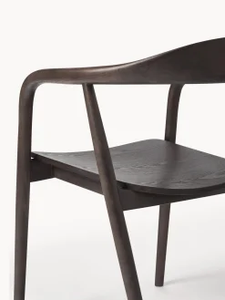 Sedia In Legno Con Braccioli Angelina