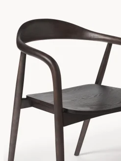 Sedia In Legno Con Braccioli Angelina