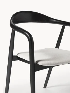 Sedia In Legno Con Braccioli E Cuscino Angelina