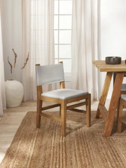 Sedia In Legno Con Rivestimento Liano