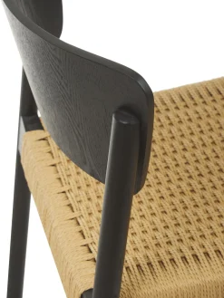 Sedia In Legno Con Seduta In Rattan Danny 2 Pz