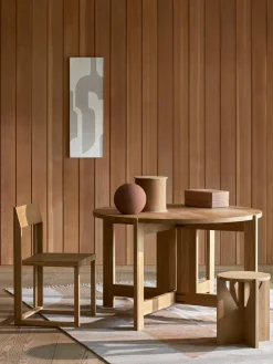 Sedia In Legno Di Quercia Outline