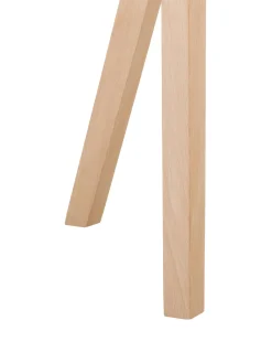 Sedia In Plastica Con Gambe In Legno Dave 2 Pz