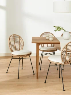 Sedia In Polirattan Con Cuscino Cordula 2 Pz