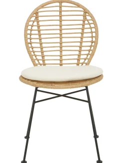 Sedia In Polirattan Con Cuscino Cordula 2 Pz