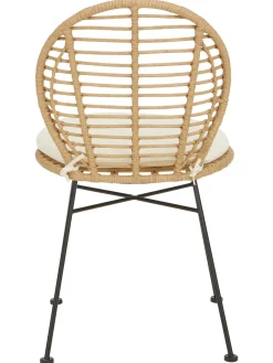 Sedia In Polirattan Con Cuscino Cordula 2 Pz