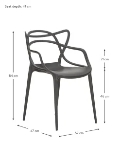 Sedie Con Braccioli Di Design Masters 2 Pz