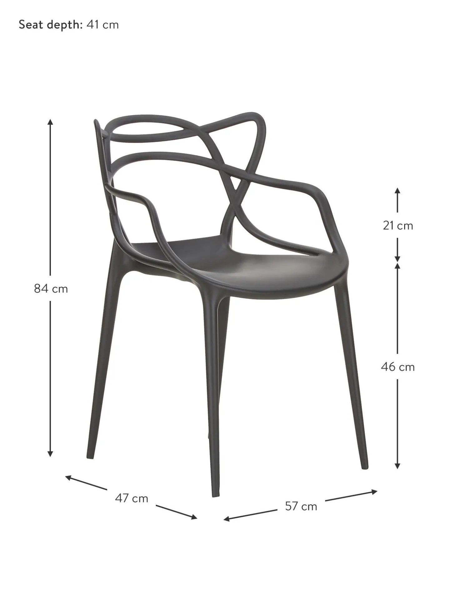 Sedie Con Braccioli Di Design Masters 2 Pz