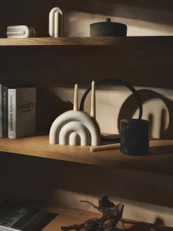 Set 2 Candelabri In Marmo Malie