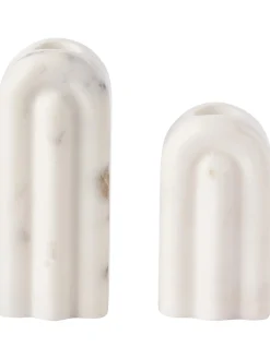 Set 2 Candelabri In Marmo Malie