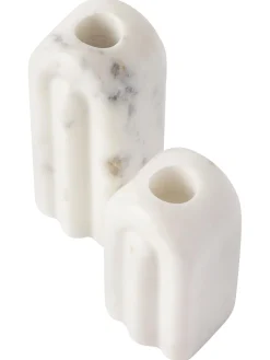 Set 2 Candelabri In Marmo Malie