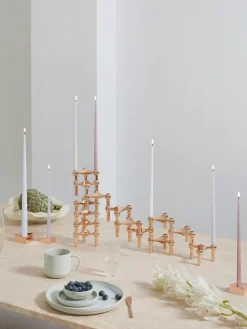 Set 3 Candelabri Stoff Nagel