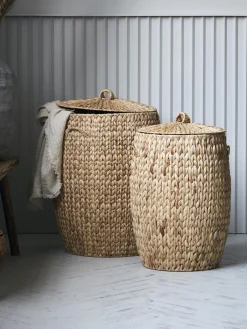 Set 2 Cesti Con Coperchio Laun